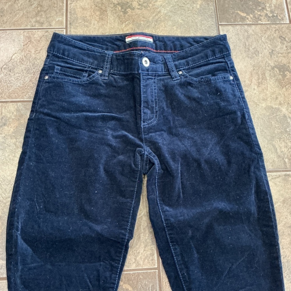 🥵 Tommy Hilfiger Dark Blue velvet Pants - Picture 2 of 6